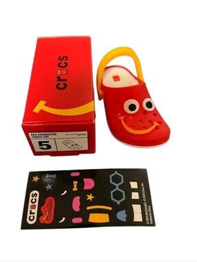 Crocs Mini Keychain McDonald's 2024 Happy Meal Red Character Crocs Toy #5